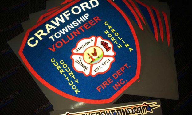 Crawford Fire Reflective Large Format Stickers
