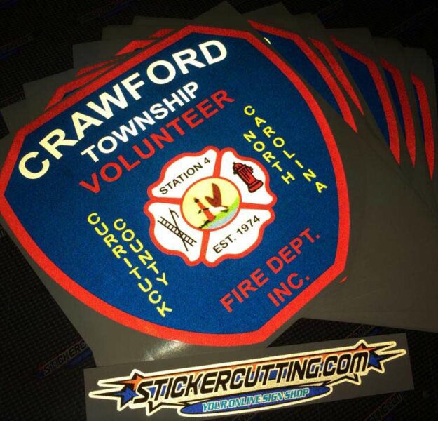 Crawford Fire Reflective Large Format Stickers