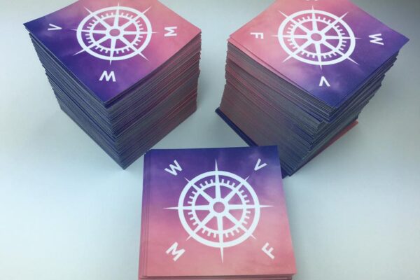 Custom Stickers with Matte Laminate