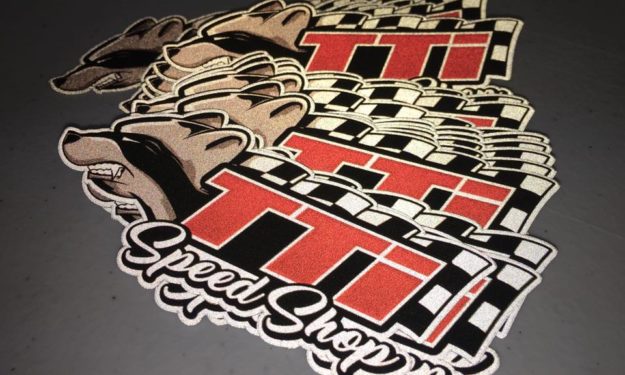 TTI Speed Shop Reflective Stickers Glowing