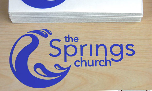 The Springs Transfer Sticker Applied