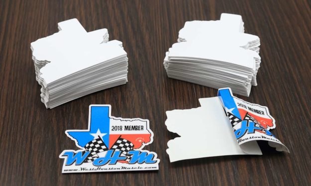 West Houston Muscle Face Adhesive Stickers