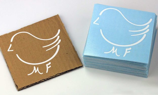 MF White Die-Cut Stickers