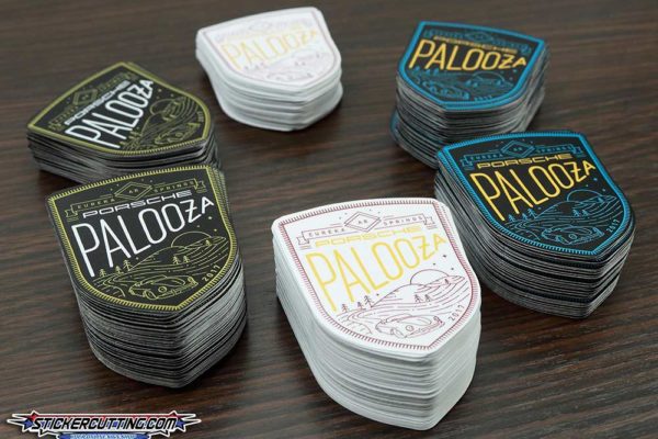 Contour Cut Porsche Palooza Stickers - Glossy Laminate