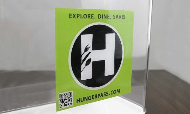 Hunger Pass Diner Face Adhesive Stickers