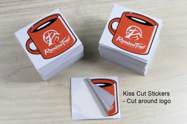 Kiss Cut Coffee Cup Stickers - Glossy Laminate