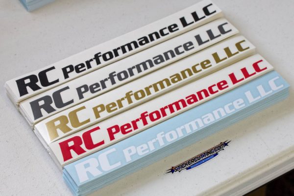 Die Cut Stickers before application