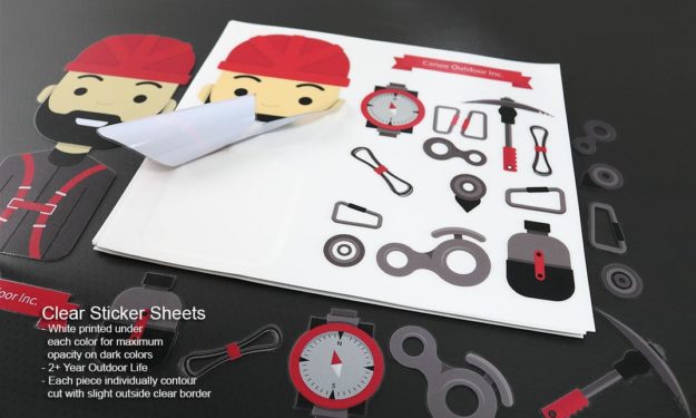 Clear Vinyl Expedition Sticker Sheets for Outdoors