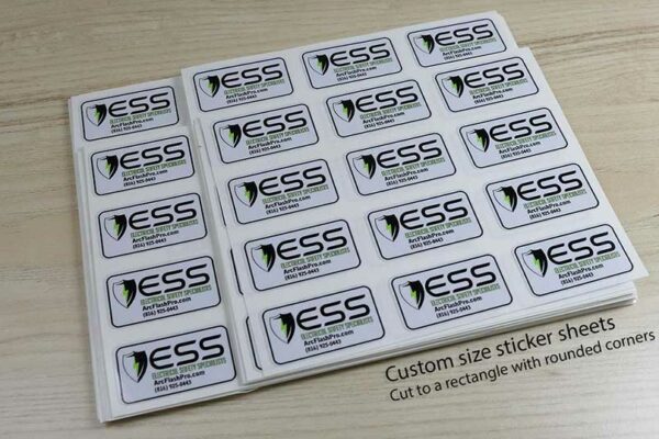 Custom Size Electrical Specialist Sticker Sheets
