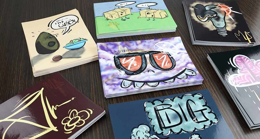 Contour Cut Variety of Full Color Stickers