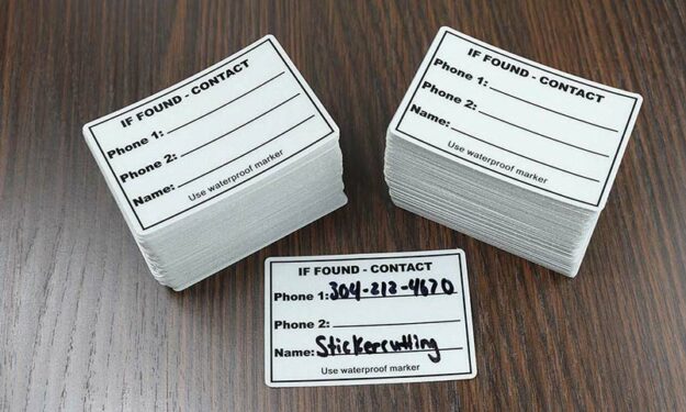 Write on Reflective Stickers with Sharpie