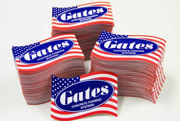 Concrete Company Custom Contour Cut Stickers