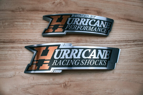 Custom Brushed Aluminum Stickers