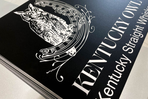 Kentucky Owl Stickers with a Matte Laminate