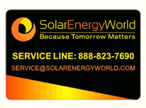 HIGH-TACK VINYL: 3" x 2"  Solar Energy World Logo Stickers - Black / Yellow / Orange
