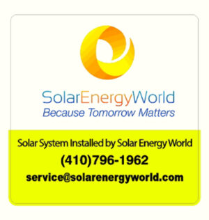 HIGH-TACK VINYL: 3" x 3" Solar Energy World Logo Stickers - Yellow
