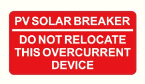HIGH-TACK VINYL: 2" x 1" PV Solar Breaker
