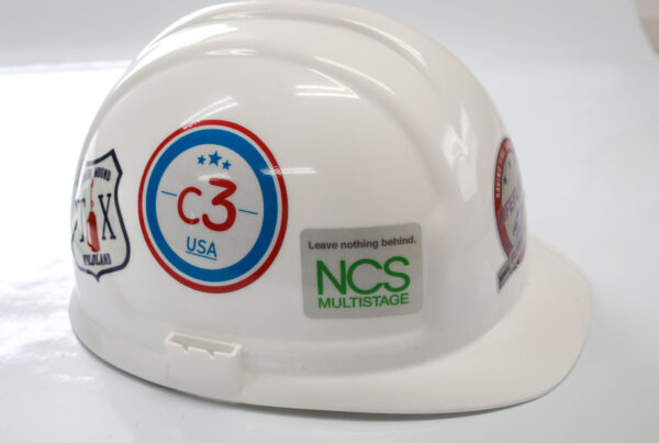 Circle Custom Numbered Hard Hat Stickers