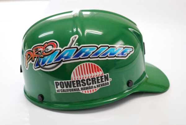 Custom Shape Hard Hat Stickers