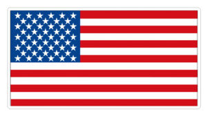 American Flag Custom Stickers