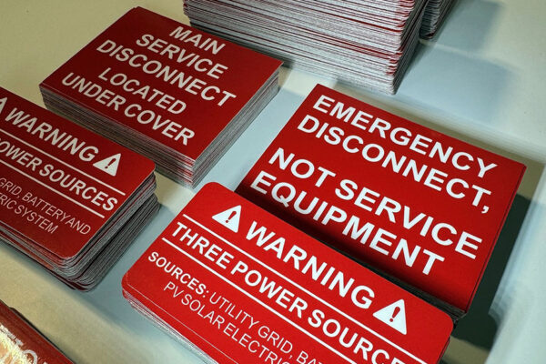 Service and Installation Stickers Service and Installation Safety Stickers