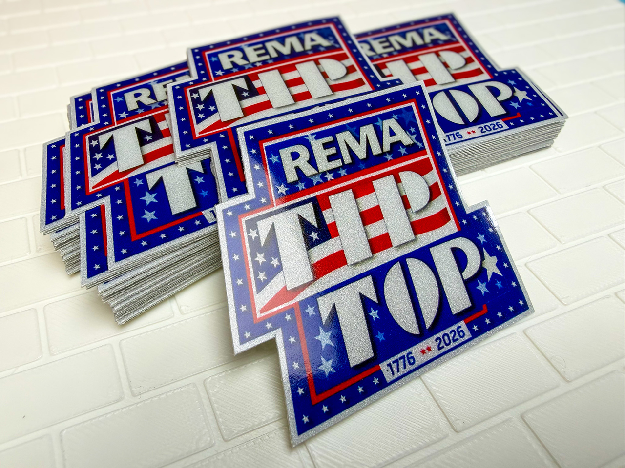 Reflective Equipment Stickers ready for application onto hard hats