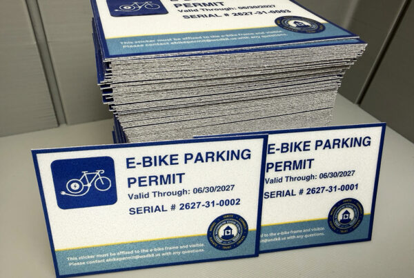 E-Bike Numbered Sticker Permits